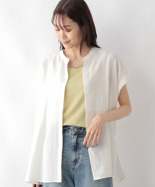 【GUMZZI】プリーツノースリーブブラウスパンツセットto28859 Dot＆Stripes CHILD WOMAN ブラウス シャツ 80ボイルレース