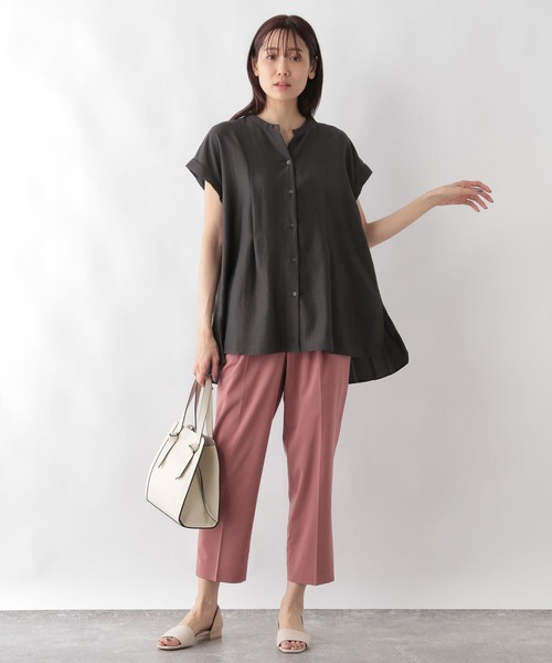 【GUMZZI】プリーツノースリーブブラウスパンツセットto28859 Dot＆Stripes CHILD WOMAN ブラウス シャツ 80ボイルレース