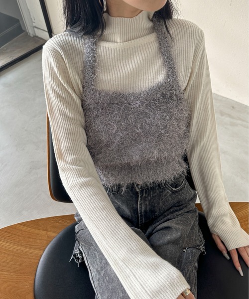 feepur ニット セーター 「ハンドウォッシャブル」フェザー