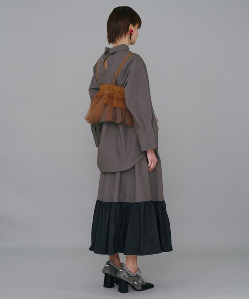 NON TOKYO（ノントーキョー） スカート SWITCHING GATHER SKIRT