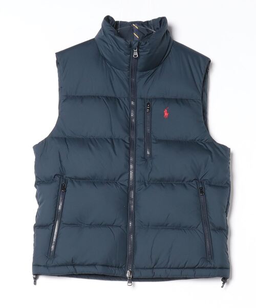 【極美品】Ralph Lauren ブラック ダウンベスト 極美品 POLO RALPH LAUREN ダウンベスト 刺繍 完売モデル M