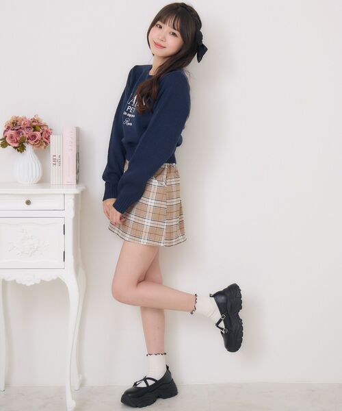 Emsexcite（エムズエキサイト） スカート チェック台形ミニSK