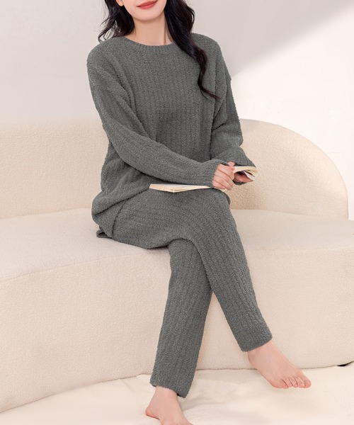 DAY CLOSET パジャマ ルームウェア 腹巻き セットアップ 長袖もちもち