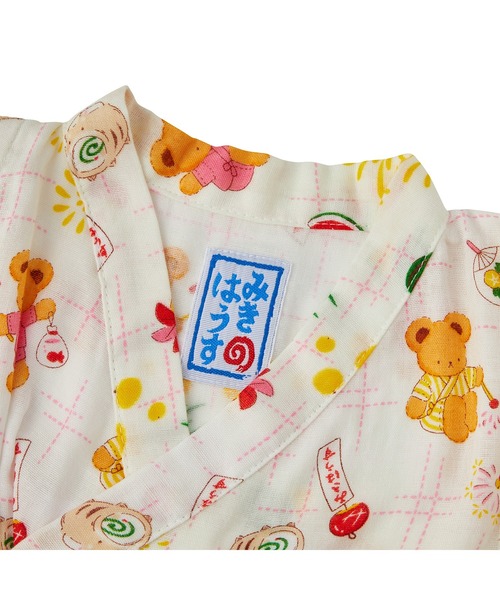 MIKI HOUSE（ミキハウス） ベビー服 ロンパース ミキハウスベア 甚平