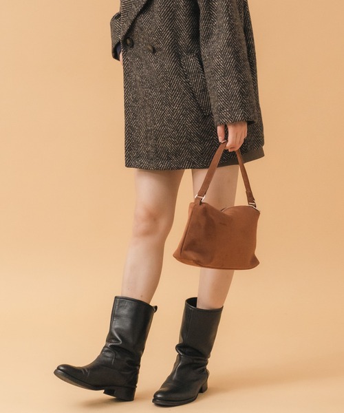 HEILIS（ヘイリス） ハンドバッグ ワンハンドルスエードショルダー