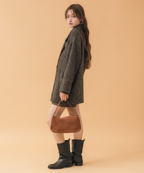 HEILIS（ヘイリス） ハンドバッグ ワンハンドルスエードショルダー