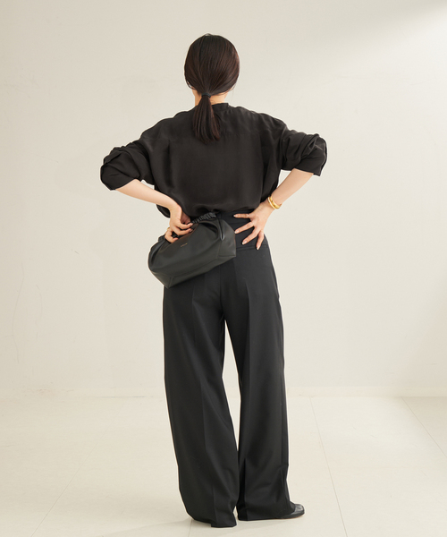 plage ブラウス シャツ SILK RAYON BOW レディース : ZOZOTOWN