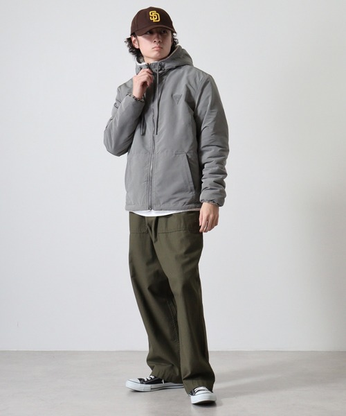 GUESS ブルゾン アウター REVERSIBLE SHERPA JACKET メンズ