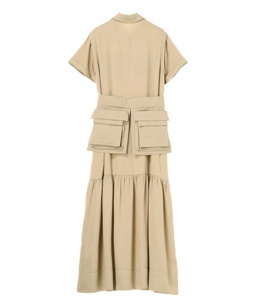 ALEXIA STAM ワンピース ベージュ ALEXIA STAM（アリシアスタン）の「Rib Knit Long Dress