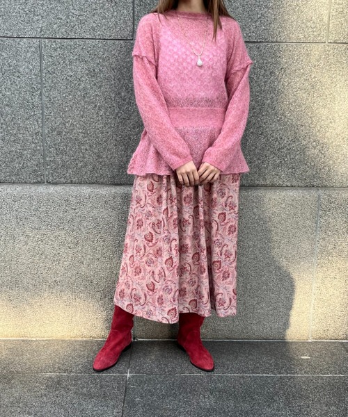 ［希少カラー・美品］INGEBORG ペイズリースカート INGEBORG スカート ボタニカルペイズリーpt.スカート : ZOZOTOWN