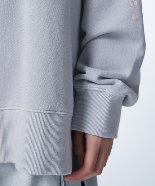 トレーナー スウェット Color block piping sweatshirt レディース JNBY トレーナー スウェット Gradient Color-block Oversized