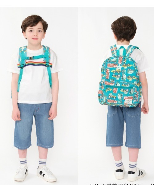 Kids Foret リュック さくらんぼ・働く車総柄リュック キッズ