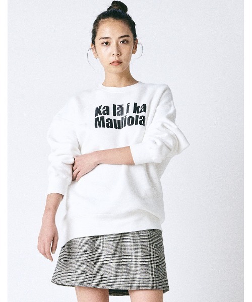 パーカー LOGO CREWNECK SWEAT レディース