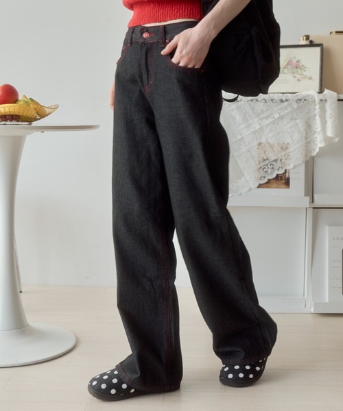 AEAE■Heart Embroidery Jeans ■送料込 AEAE□Heart Embroidery Jeans □送料込