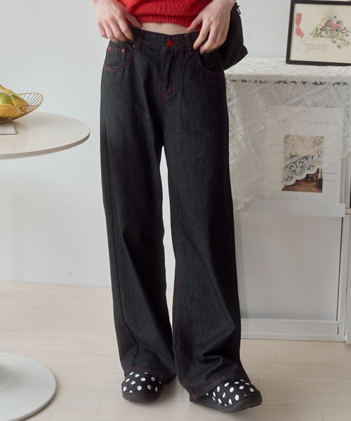 ハートビジューデニムパンツ / Heart Bijou Denim Pants Heart Bijou Denim Pants