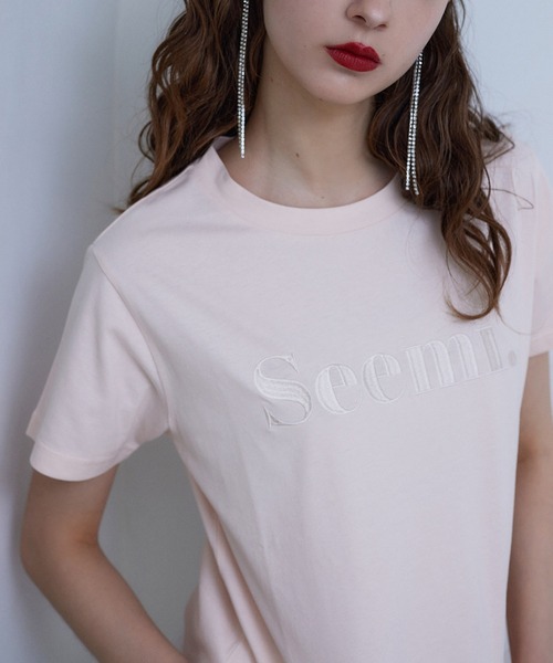 Seemi.by NICE CLAUP tシャツ 「Seemi.」サスティナブルロゴT