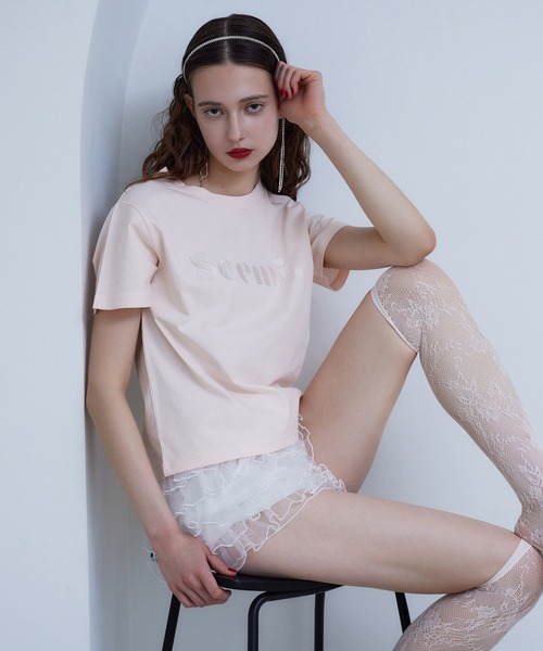 tシャツ 「Seemi.」レーストップス レディース Seemi.】レーストップス | Seemi.by NICE CLAUP(シーミーバイ