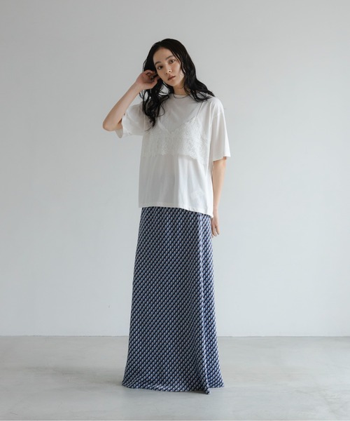 LOWRYS FARM（ローリーズファーム） ロング スカート ストレッチサテン