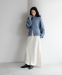 ロング スカート ストレッチサテンスカート 2...の詳細画像5