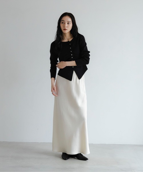 LOWRYS FARM（ローリーズファーム） ロング スカート ストレッチサテン
