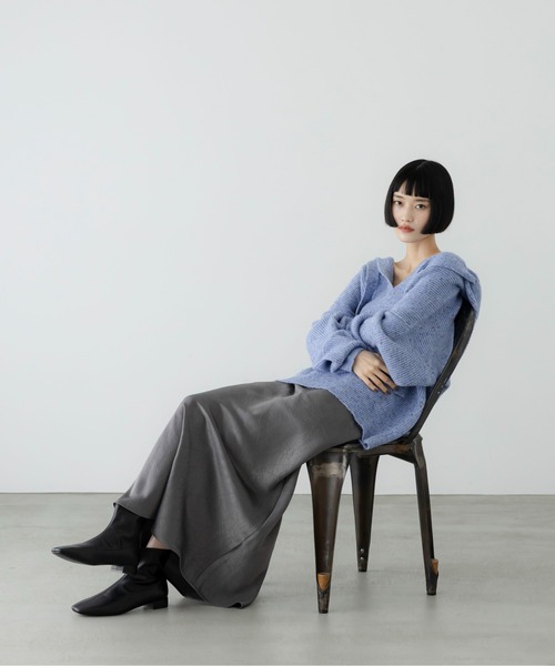 LOWRYS FARM（ローリーズファーム） ロング スカート ストレッチサテン