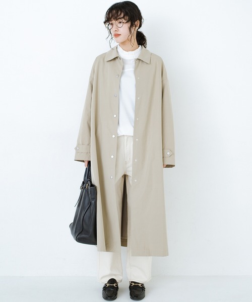 「haco!」 ステンカラーコート MEDIUM ベージュ レディース_画像3