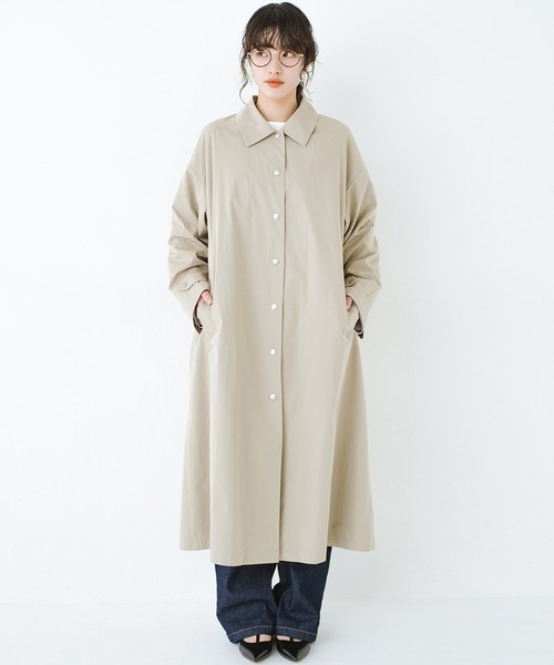 「haco!」 ステンカラーコート MEDIUM ベージュ レディース_画像5