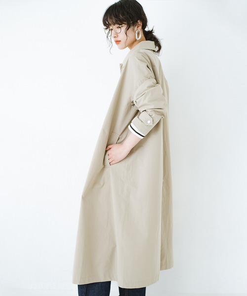 「haco!」 ステンカラーコート MEDIUM ベージュ レディース_画像7
