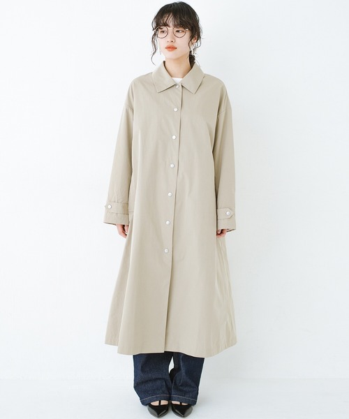 「haco!」 ステンカラーコート MEDIUM ベージュ レディース_画像8