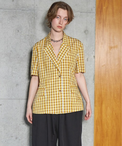 MAISON SPECIAL ジャケット テーラードジャケット Color Plaid