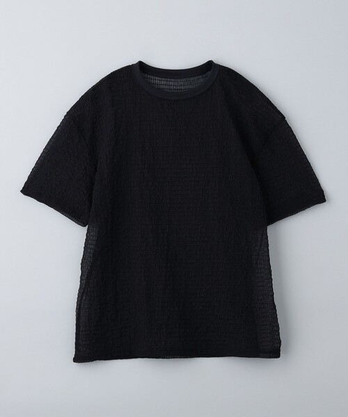 新品未使用　ROKU シアーシャーリングTシャツ 6(ROKU) tシャツ 「6(ROKU)」シアー シャーリング Tシャツ