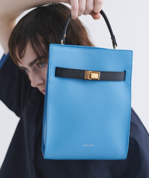 ハンドバッグ Clasp lock Belt Hand Bagの画像