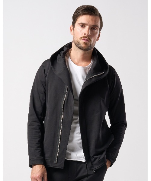 wjk パーカー 「LEON×B'2nd×wjk」riders wrap light jersey parka