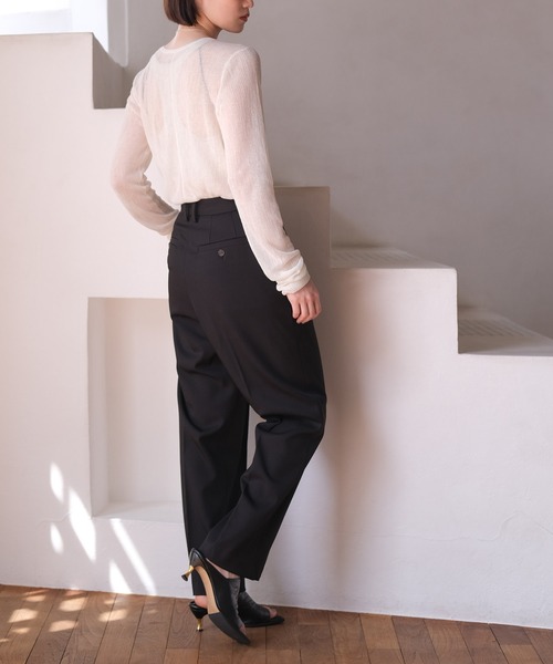 AKTE（アクテ） パンツ ツイルタックパンツ レディース : ZOZOTOWN