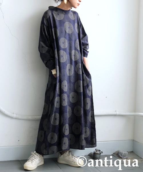 antiqua（アンティカ） ワンピース ドット柄ワンピース : ZOZOTOWN