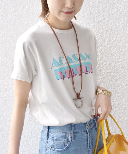 tシャツ ACASAM:クルーネック TEE レディース