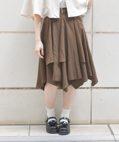 axes femme スカート ボリューム×アシメヘムスカート : ZOZOTOWN