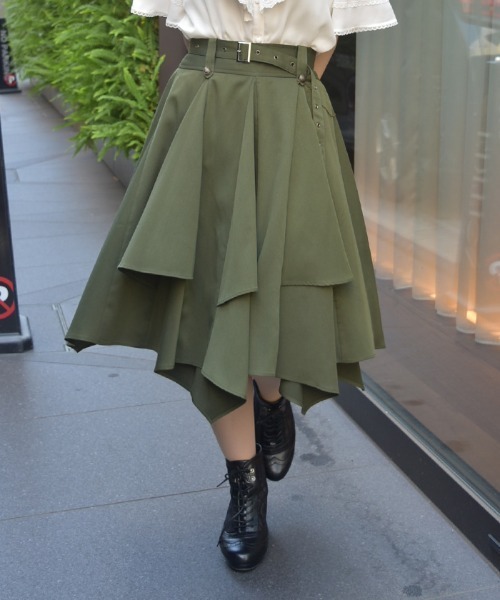 axes femme スカート まとめ売り サテンサーキュラースカート | outlet | axes femme online shop