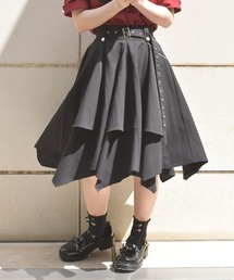 チェック切替ベルト付スカート | outlet | axes femme online shop
