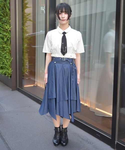 axes femme スカート ボリューム×アシメヘムスカート : ZOZOTOWN