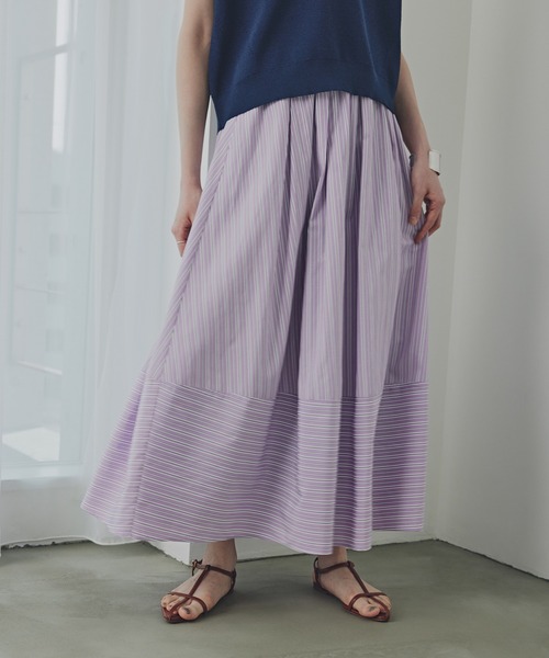 Betty 薄紫 フレアスカート 150 KOEISTORE スカート 膝丈 フレアスカート レディース ロング 春