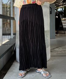 スカート クリンクル加工切替セミフレアスカート｜ZOZOTOWN Yahoo!店