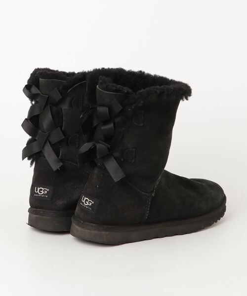 「UGG」 ムートンブーツ 25.0cm ブラック レディース_画像2