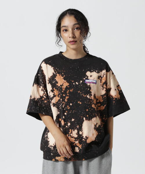tシャツ overprint/オーバープリント/BLEACH BOX LOGO PT TEE レディース メンズ