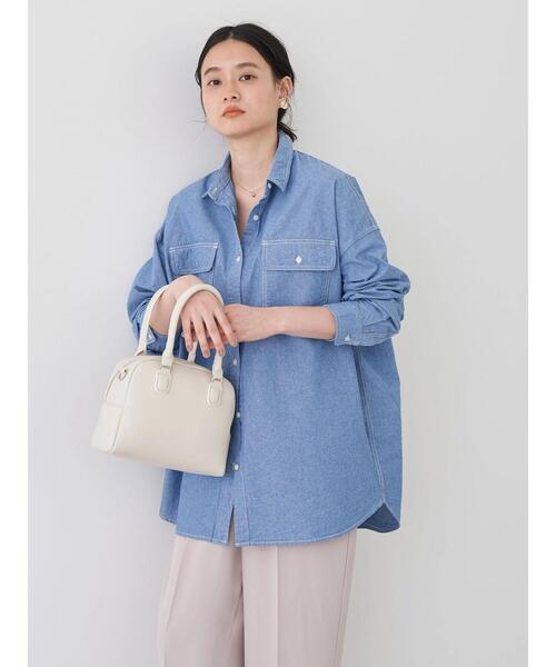 BM ブリティッシュメイド　サックスブルー 長袖シャツ Lサイズ BM ブリティッシュメイド サックスブルー 長袖シャツ Lサイズ
