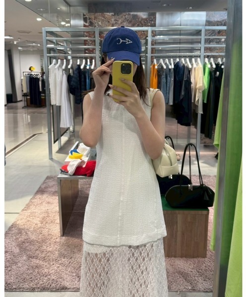 LE CIEL BLEU（ルシェルブルー） ワンピース ストレッチレースマキシ