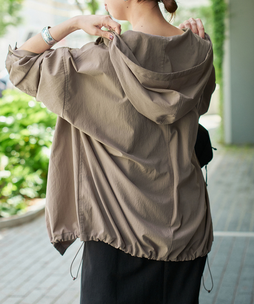 Spick＆Span ブラウス シャツ ドライメッシュフーディールーズ