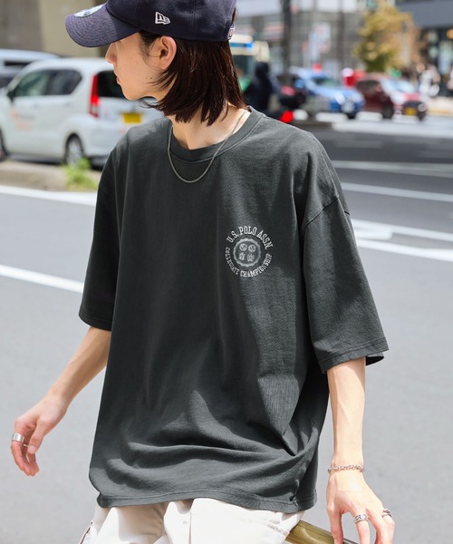 U.S. POLO ASSN.（ユーエスポロアッスン） tシャツ 別注 サークルロゴ 