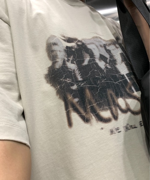 「MASONPRINCE」 半袖Tシャツ S アイボリー メンズ