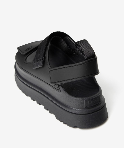 【限定値下げ】UGG ブラック GoldenGlow スポーツサンダル 25cm UGG Australia サンダル GOLDENGLOW アグ ゴールデングロウ